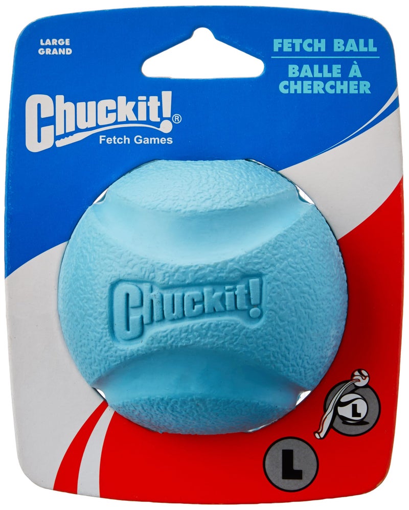 Chuckit! High-Bounce Rubber Fetch Ball, Large (3 Inch), Pack of 1, Assorted Colors, For Large Breeds - Image 4