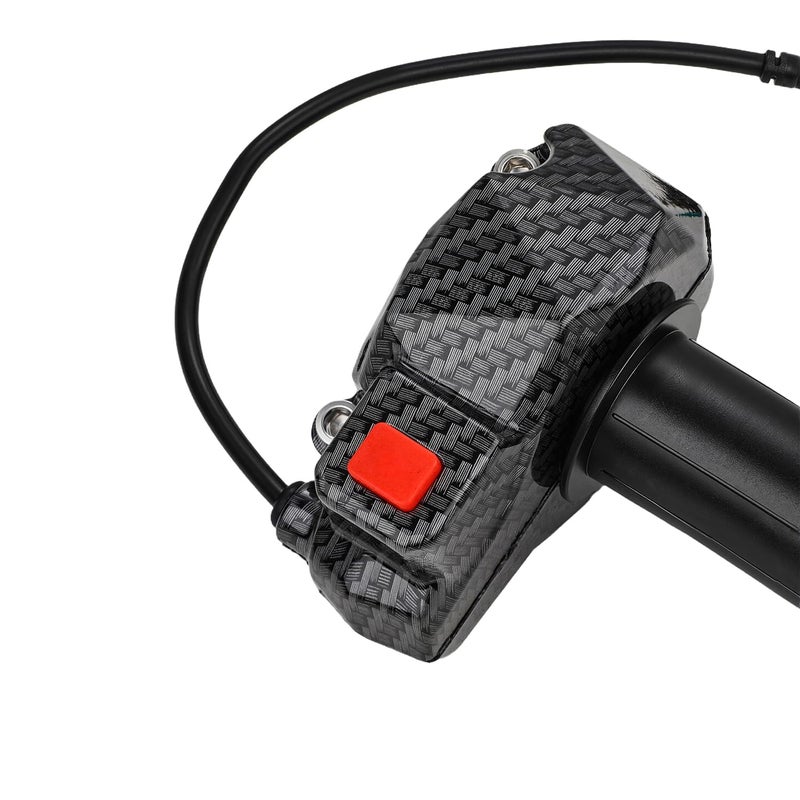 CHANGCHENG 5-Pin Throttle Twist Grip, 5-Wire Cable for Talaria Sting MX3 MX4 MX5 Electric Dirt Bike, Carbon Fiber Pattern Nylon Handle - Image 3