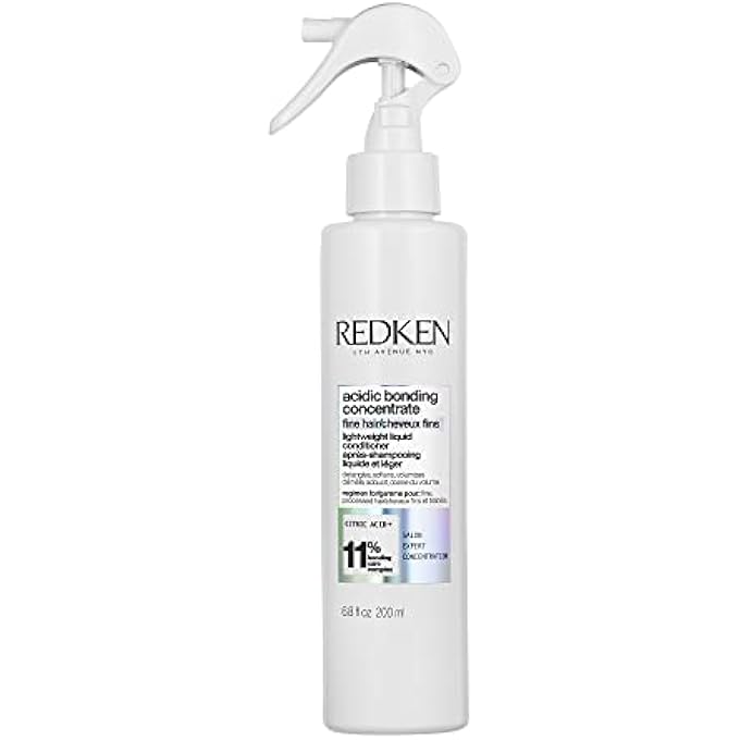 REDKEN BONDING LIGHTWEIGHT LIQUID CONDITIONER FOR DAMAGED HAIR REPAIR | VOLUMIZE & CONDITION | ACIDIC BONDING CONCENTRATE | SULFATE-FREE SPRAY CONDITIONER | FOR FINE OR THIN HAIR | 6.76 FL OZ - Image 1