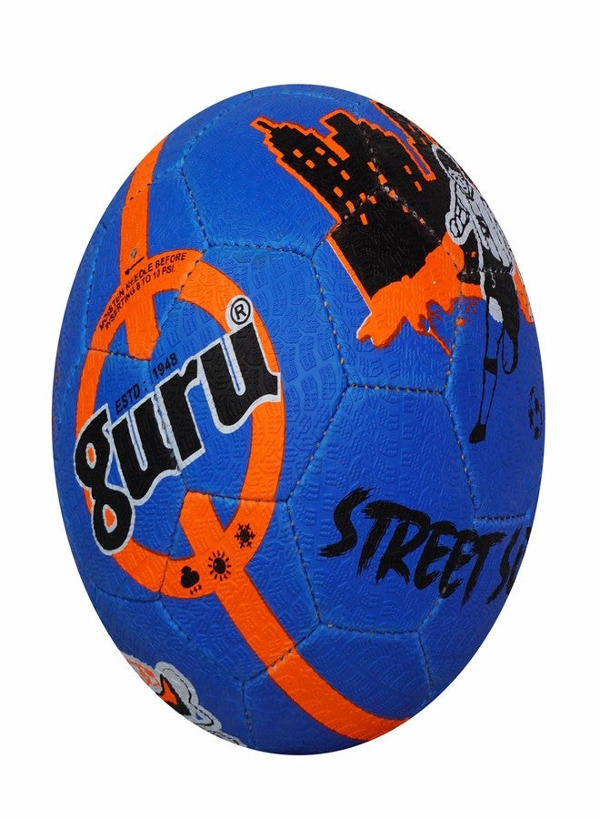GURU Street Blue Football, Size 5, Suitable for Practice/Match/Training for Men & Women - Image 1