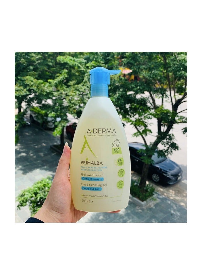 إيه-ديرما جل ديرما بريمالبا الناعم لتنظيف الشعر والجسم للأطفال 750 مل - Image 2
