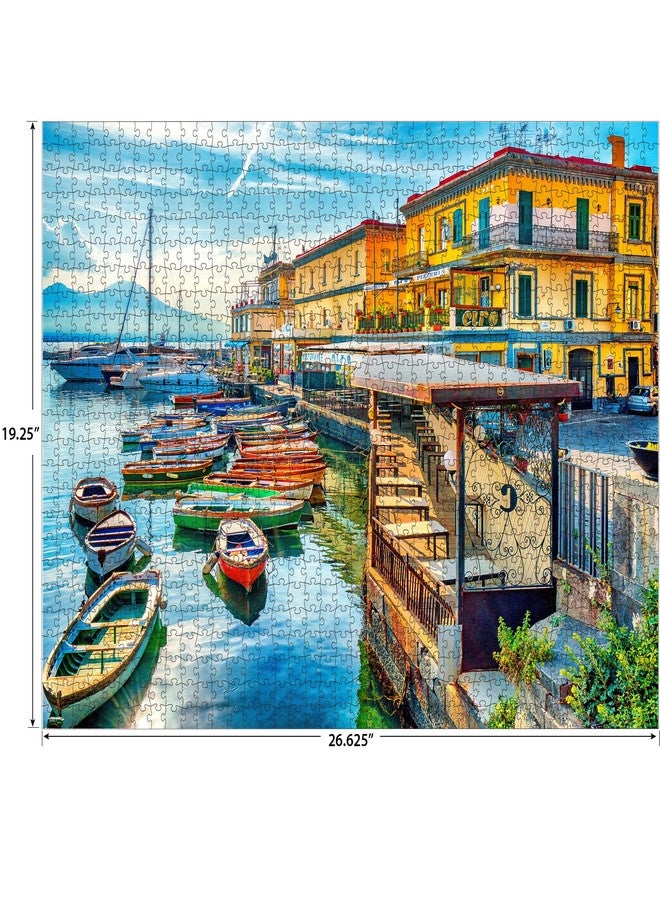Rose Art - Kodak Premium - Harbor of Naples Italy - 1000 Piece Jigsaw Puzzle for Adults - Image 3