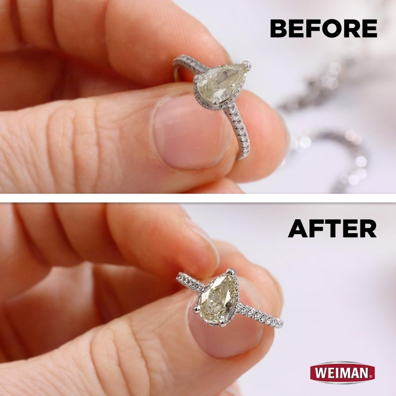 Weiman Jewelry Cleaner & Sparkle Stick - Portable, On-The-Go Cleaning for Diamond Engagement Rings, Wedding Rings, Gemstones, Necklaces, Earrings, Bracelets - Image 4