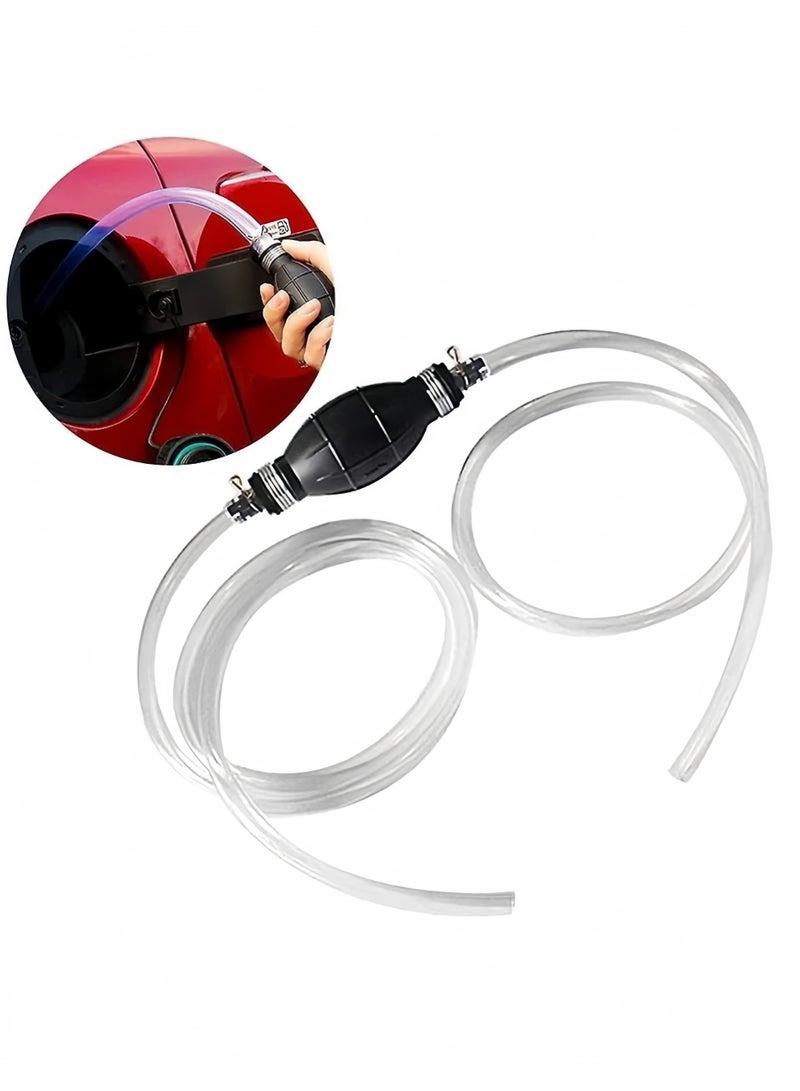 Lee Yon Gasoline Siphon Hose Pump, Siphon Pump Gas Transfer Oil Water Fuel Gas Siphon Hand Pump Siphon Pump, Syphon Pumps Siphon Hose for Gasoline, Fluid Fuel Diesel Transfer Pump, Transfer Hoses - Image 1
