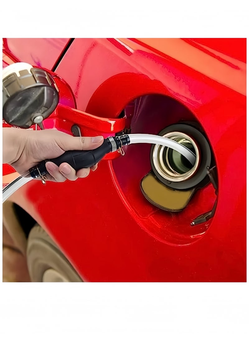 Lee Yon Gasoline Siphon Hose Pump, Siphon Pump Gas Transfer Oil Water Fuel Gas Siphon Hand Pump Siphon Pump, Syphon Pumps Siphon Hose for Gasoline, Fluid Fuel Diesel Transfer Pump, Transfer Hoses - Image 2