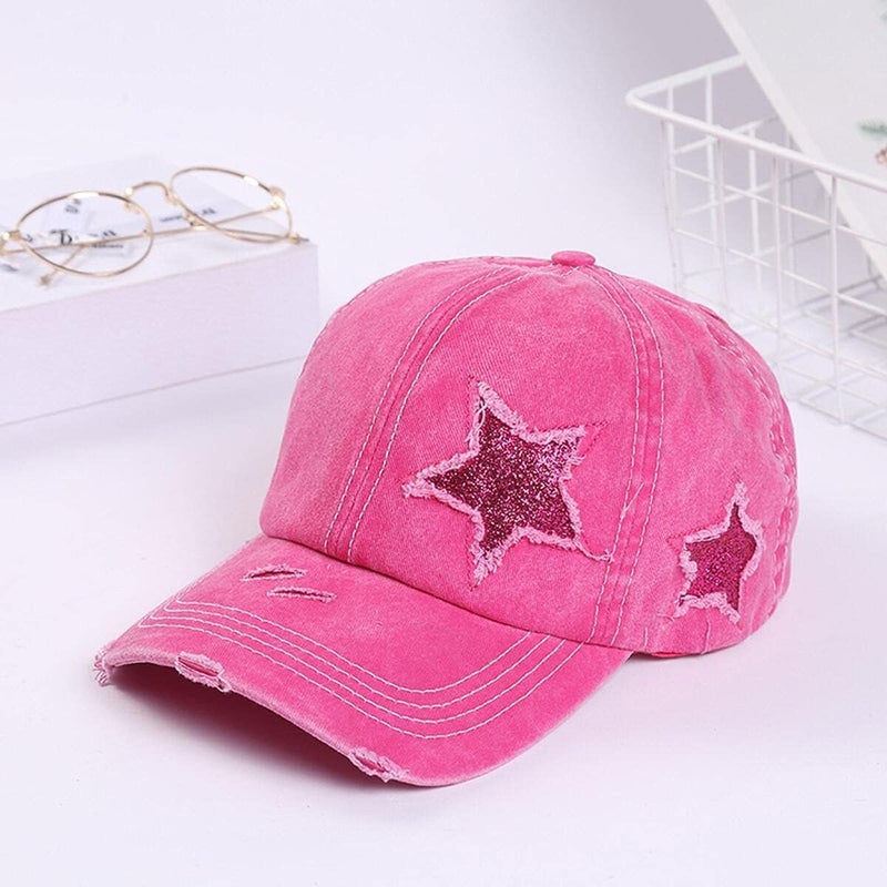 ProMindFun Womens Pony Hat High Ponytail Baseball Cap Girls Messy Bun Caps Camouflage Trucker Bad Hair Day Adjustable Dad Hat - Image 3