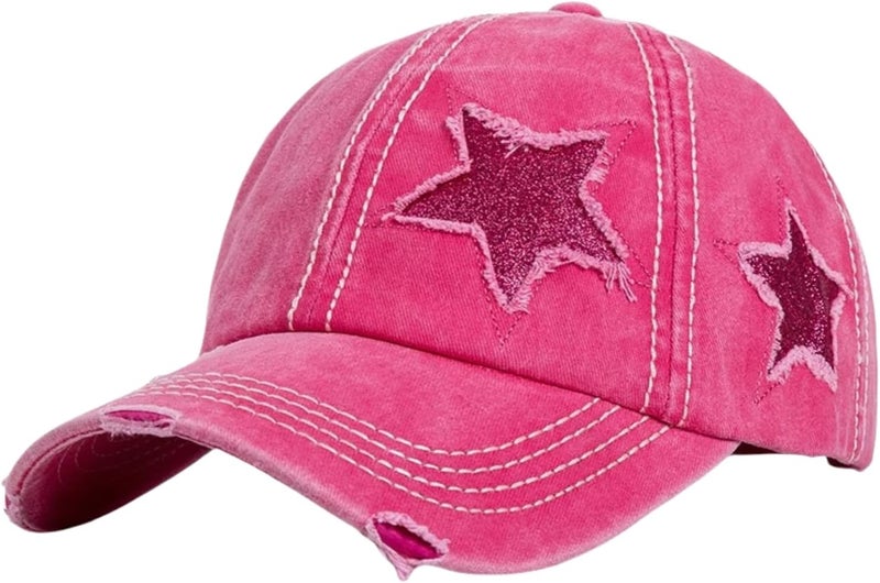 ProMindFun Womens Pony Hat High Ponytail Baseball Cap Girls Messy Bun Caps Camouflage Trucker Bad Hair Day Adjustable Dad Hat - Image 5