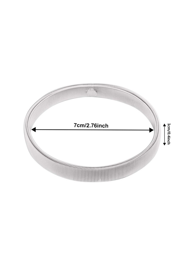 Anti-Slip Shirt Sleeve Metal Armbands Stretch Elastic Armbands Bracelet Sleeve Holders 1 Pair - Image 2