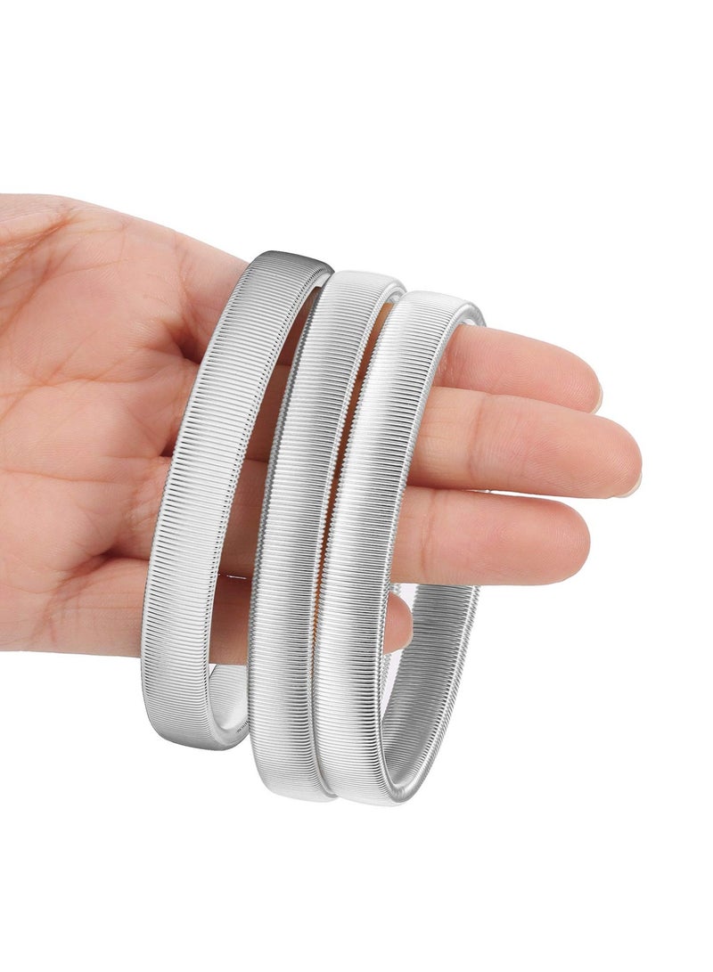 Anti-Slip Shirt Sleeve Metal Armbands Stretch Elastic Armbands Bracelet Sleeve Holders 1 Pair - Image 3
