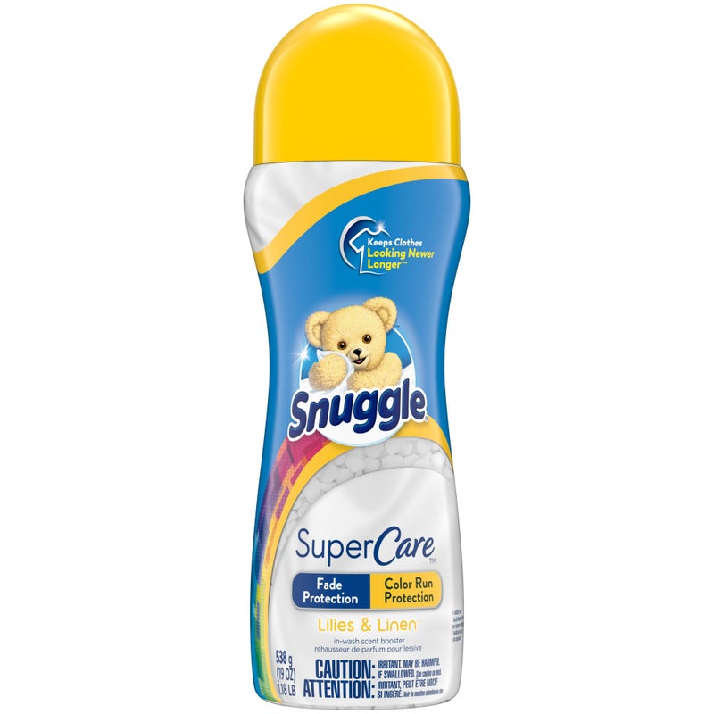 Snuggle SuperCare In-Wash Scent Booster, Lilies and Linen, Fade Protection and Color Run Protection, 19 Ounce - Image 1
