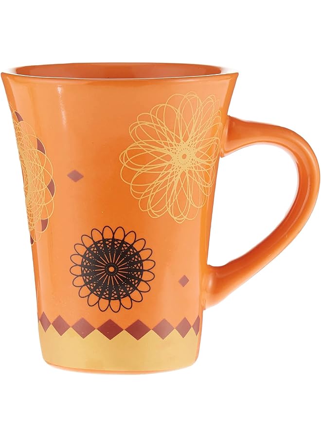 Coffee Mug with Flower, 11 Oz