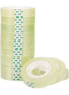 Clear Tape Rolls 1 2 Inch X 25 Yards Transparent Tape For Office Home School Gift Wrapping Tape Refills For Dispenser 1 Inch Core 12 Rolls