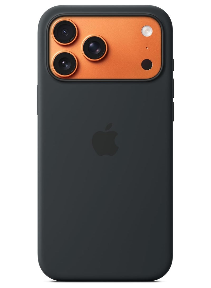 Wtech iPhone 17 Pro Max Liquid Silicone Case Black Soft Microfiber Lining Shockproof Anti-Scratch Slim Protective Cover - Image 1