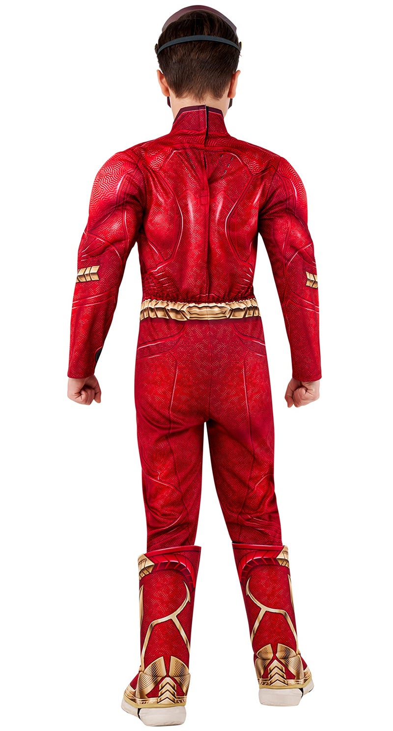 Rubies Boys DC The Flash Movie Deluxe Costume Jumpsuit and Mask - Image 2