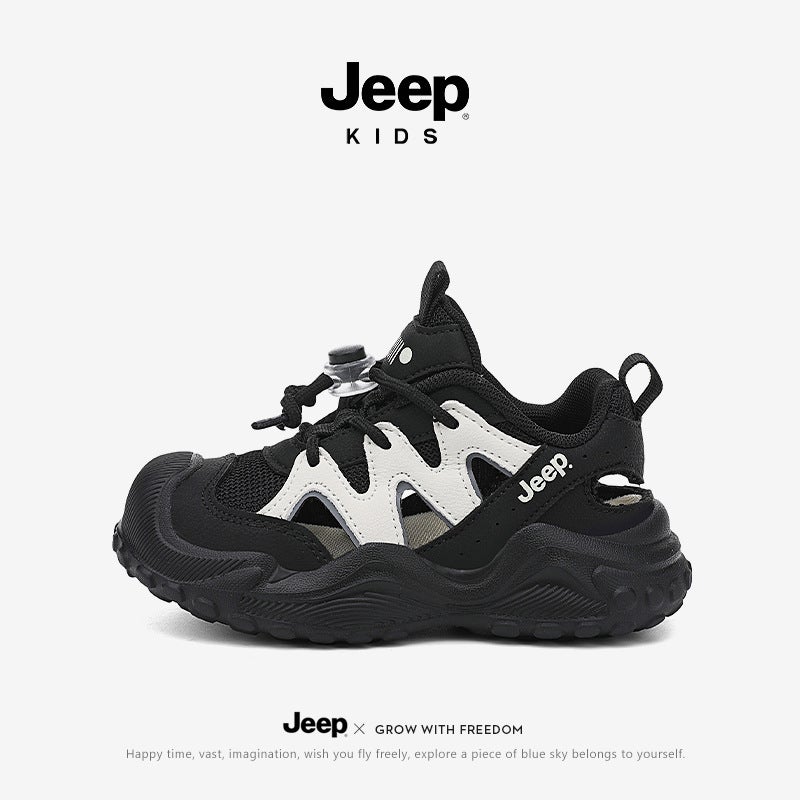 Jeep Kidsren'S Shoes Boys' Shoes Summer Slip-On Hiking Shoes Mesh Running Shoes Kidsren'S Sports Shoes - Image 2
