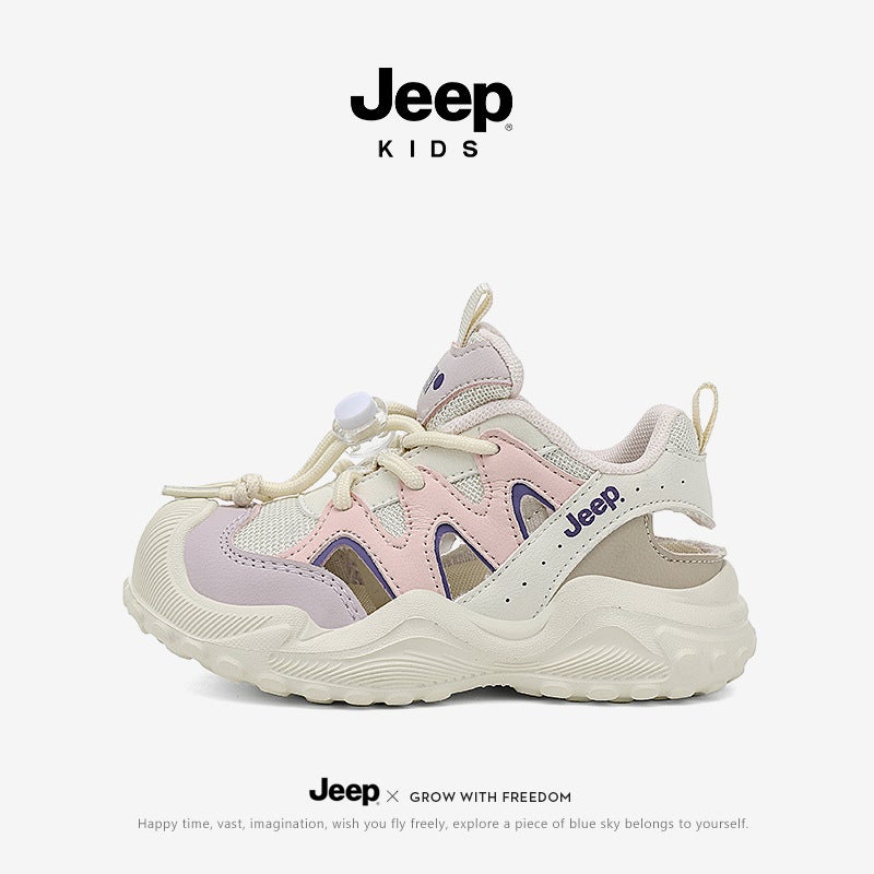 Jeep Kidsren'S Shoes Boys' Shoes Summer Slip-On Hiking Shoes Mesh Running Shoes Kidsren'S Sports Shoes - Image 1