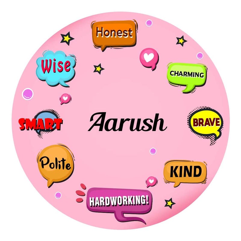 ARTBUG ARTBUG Aarush Name Customizable Stylish Fridge Sticker