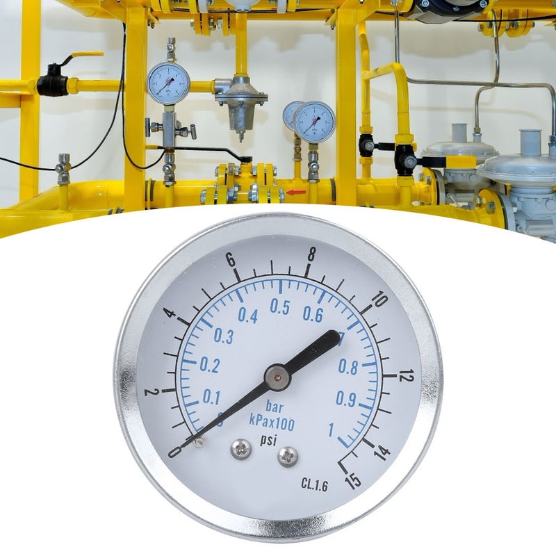TS Y60Z4-15psi 1/4NPT مقياس ضغط محوري احترافي من النوع Y60 لقياس الضغط في المنازل - Image 5