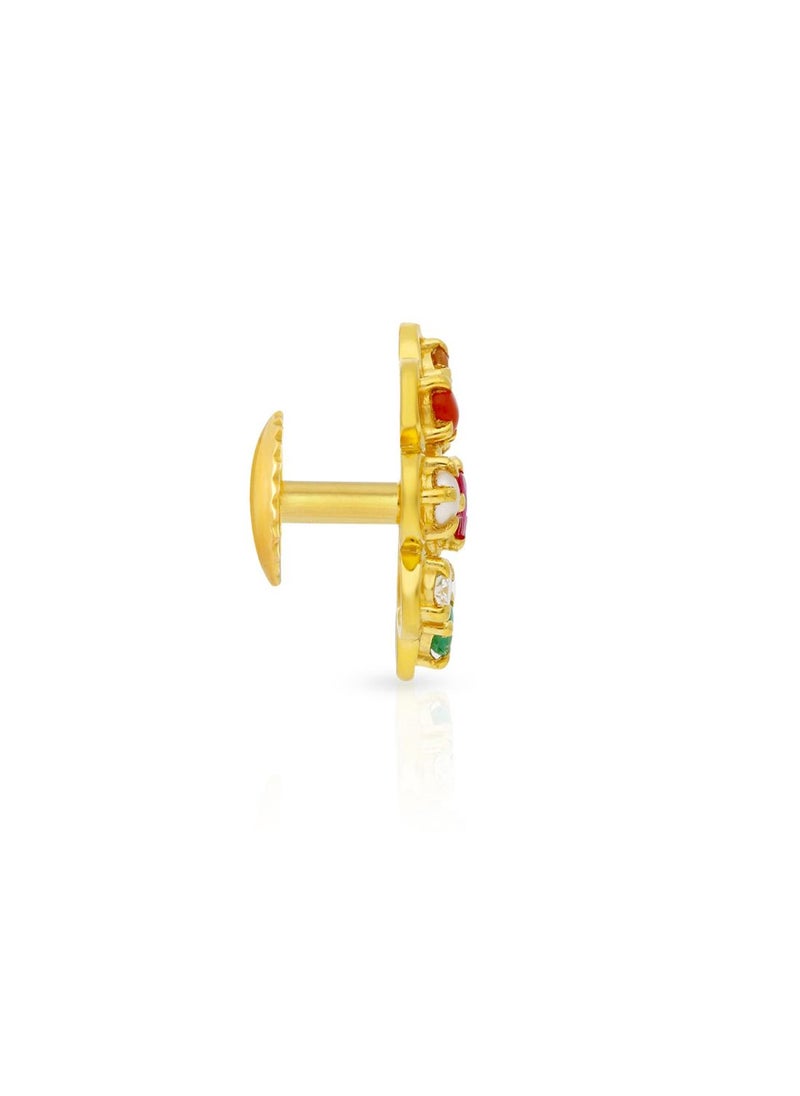 Malabar Gold and Diamonds 22 Carat 916 Purity Precia Gemstone Earrings PGNNVR013ER5Y  - Image 2