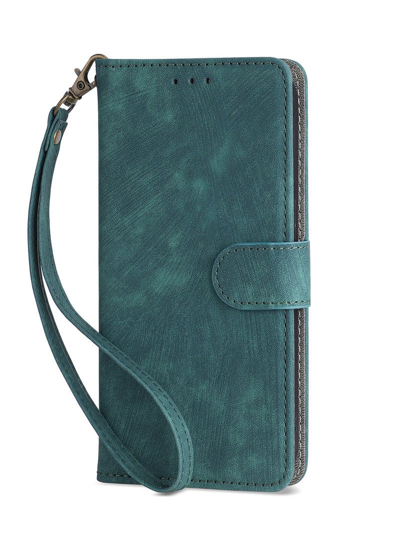 For Tecno Camon 40 Pro 5G Flip Cover with Detachable lanyard, PU Leather Full Body Protection Shockproof Flip Mobile Phone Case, RFID Anti-theft Brush Folio Wallet Case - Image 4