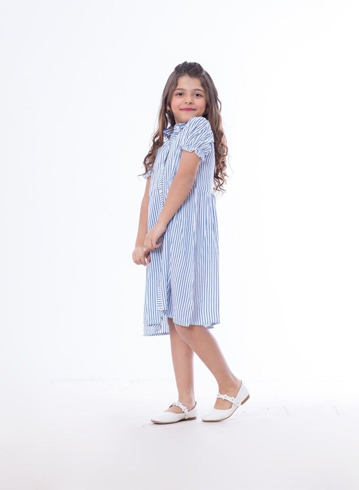 BEBO Girls Dress Blue  - Image 3