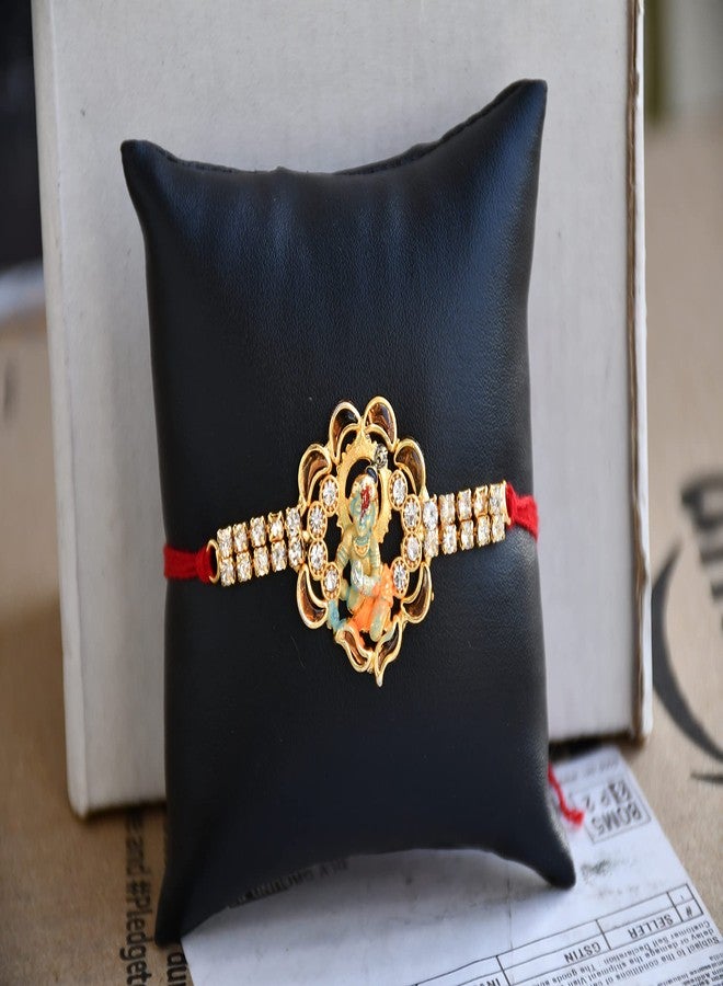 Natali Traders Rakhi for Brother with Gift - Cute Little Krishna, Roli Chawal Chopra & Designer Rakhi - Raksha Bandhan Gift - Image 2