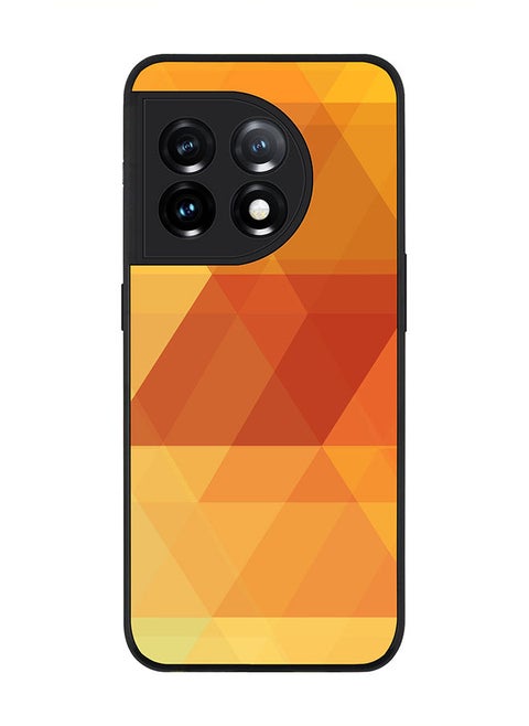 Rugged Black edge case for OnePlus 11R 5G / OnePlus Ace 2 Slim fit Soft Case Flexible Rubber Edges Anti Drop TPU Gel Thin Cover - Yellow Fever