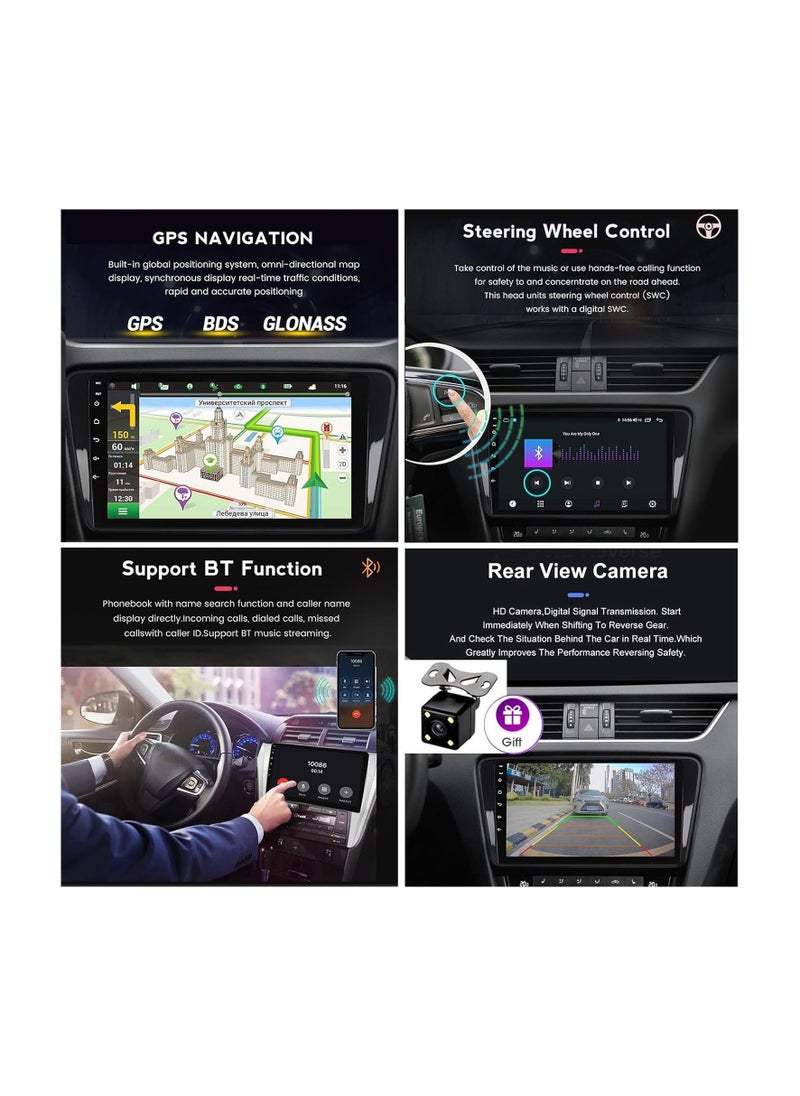 SHEZA STAR - Android Car Stereo for Hyundai Sonata 2015 2016 2017 1GB RAM 32GB ROM 10 Inch MirrorLink WiFi BT, IPS Touch Screen with AHD Camera Included - Image 1