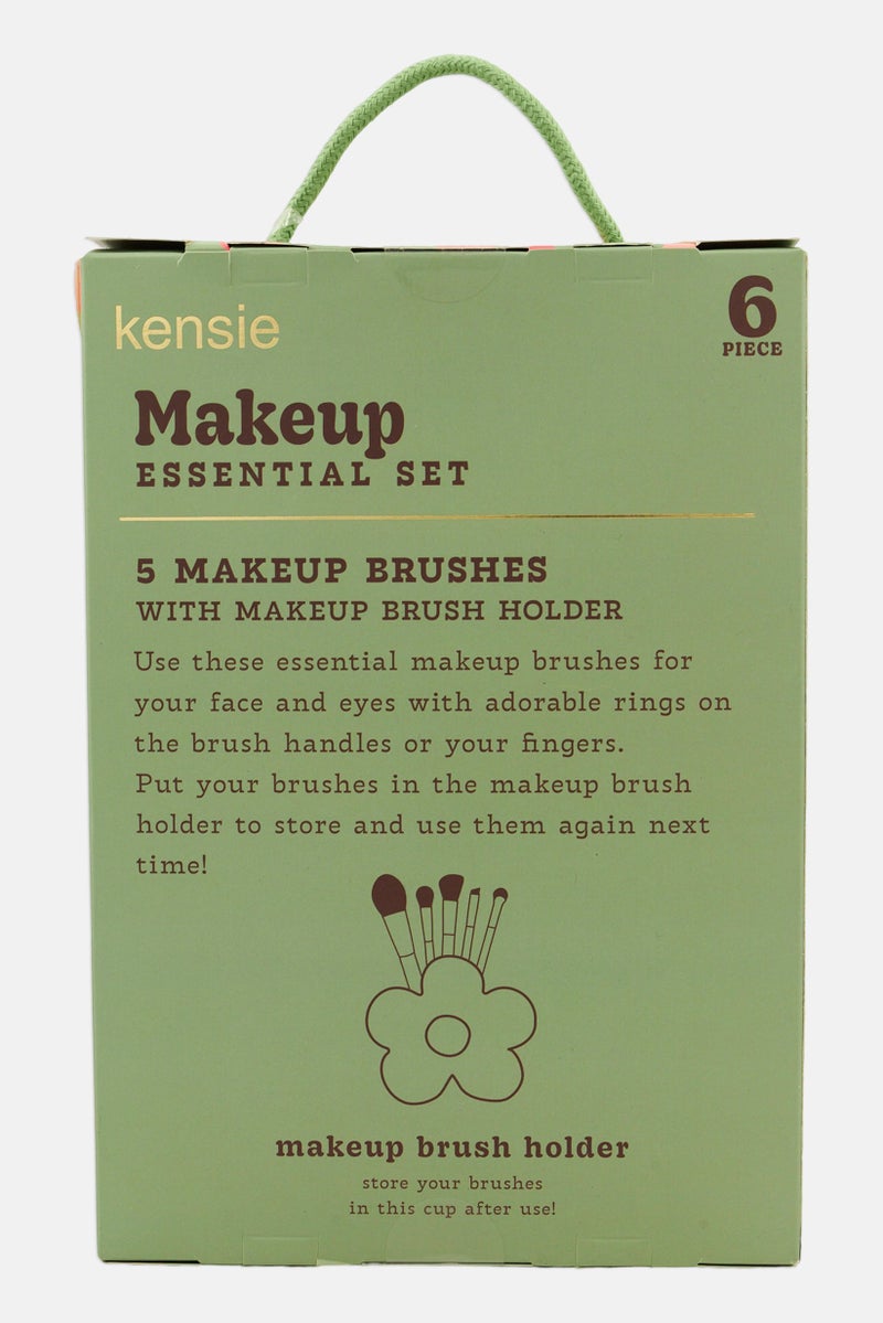 Kensie 6Pcs Makeup Essential Set, Pink  - Image 5