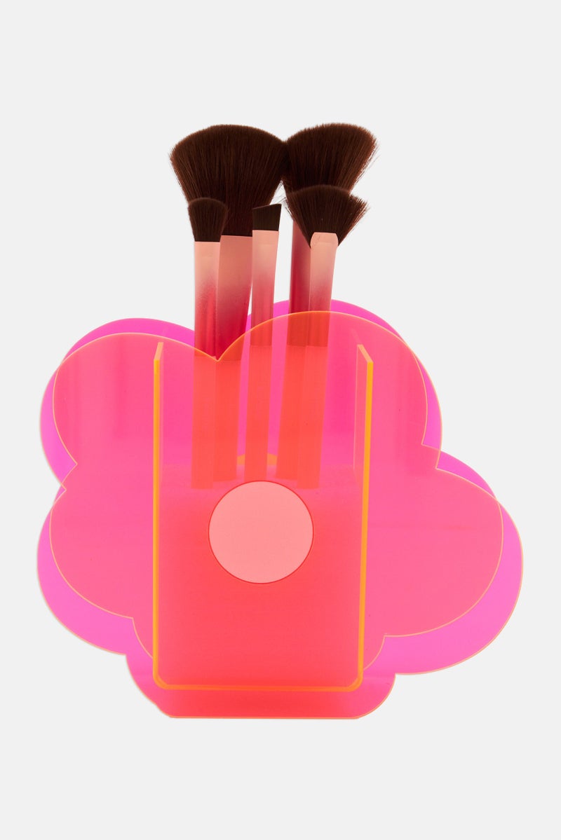 Kensie 6Pcs Makeup Essential Set, Pink  - Image 4