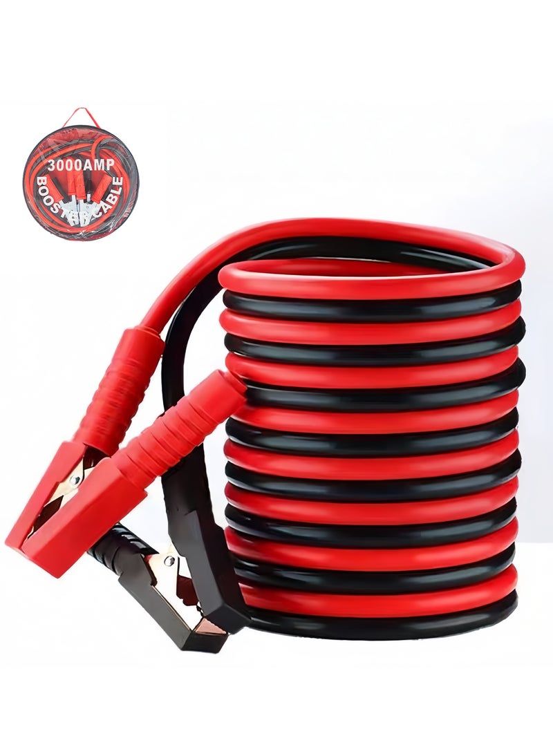 3000 amp 5 meter extra long car jumper cable | heavy duty car booster jumper cable | car truck emergency start cable with carrying case - Image 1
