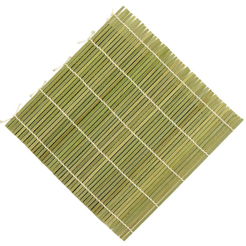 BambooMN 6x Green Bamboo Sushi Rolling Mat Set, Bulk Sushi Roller Mats 9.5", All Natural Bamboo - Image 3
