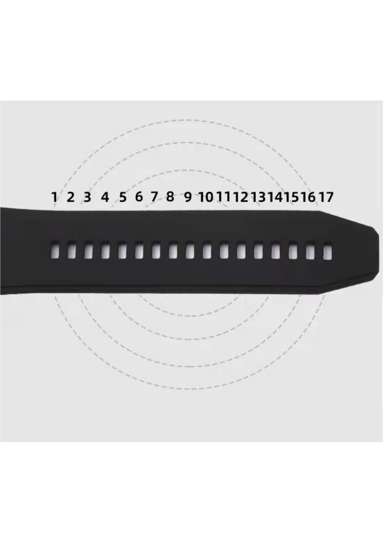 Silicone Bands Compatible with Huawei GT5 46mm/GT5pro 46mm/GT2 Pro 46mm 22mm Watch Strap for GT4 46mm/GT3 Pro 46mm/GT3 46mm/watch4 Pro/Watch Ultimate/Watch3/Watch3 Pro - Image 5