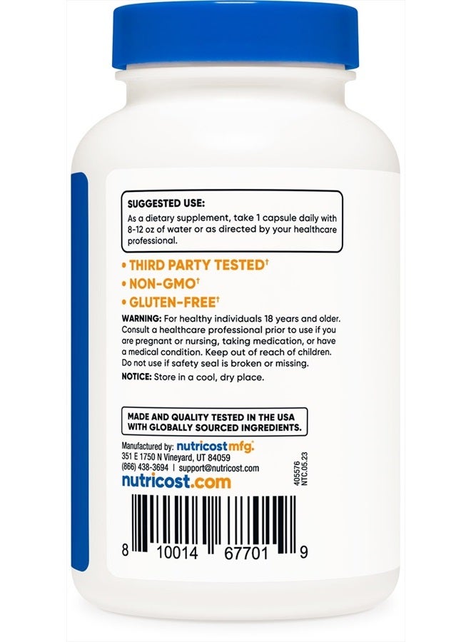 Nutricost سترات البوتاسيوم 99 ملغ، 240 كبسولة - خالية من الغلوتين، غير معدلة وراثيًا - Image 2