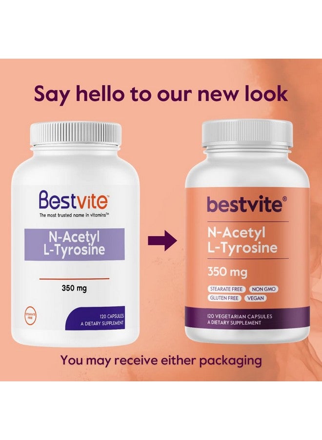 BESTVITE BESTVITE N-Acetyl L-Tyrosine 350mg (NALT) (120 Capsules) - No Stearates - Non GMO - Gluten Free - Image 3