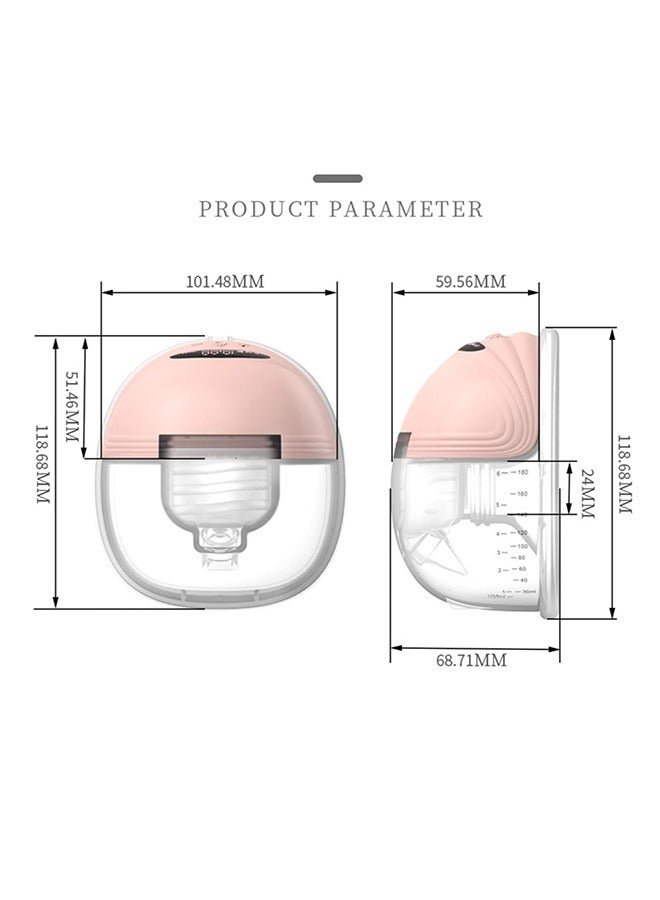 YOMYM Wearable  Portable Electric Pump With 3 Modes, 12 Suction Low Noise, 24 MM, 180 ML - Image 2