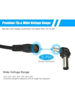 POWER Universal Laptop Power Charger Adapter Set Black  - Image 2
