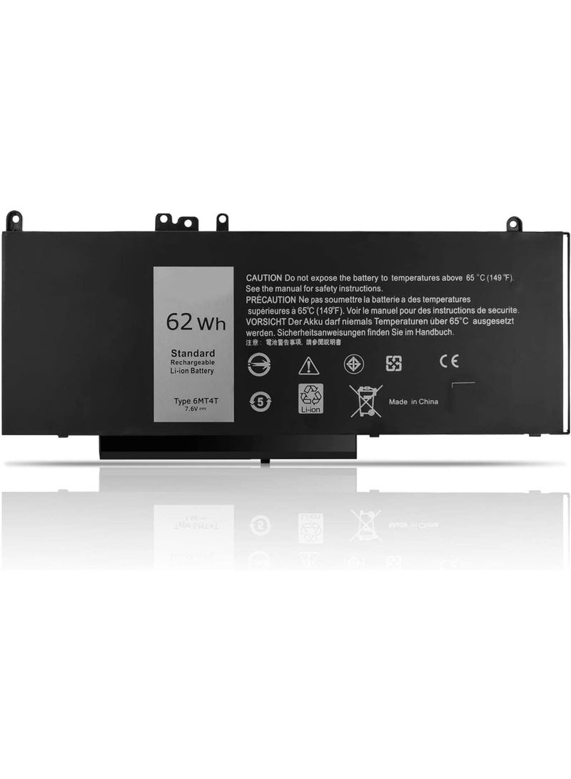 Laptop Battery Type 6MT4T, 62Wh 7.6V 8150mAh Standard Li-ion - Image 1