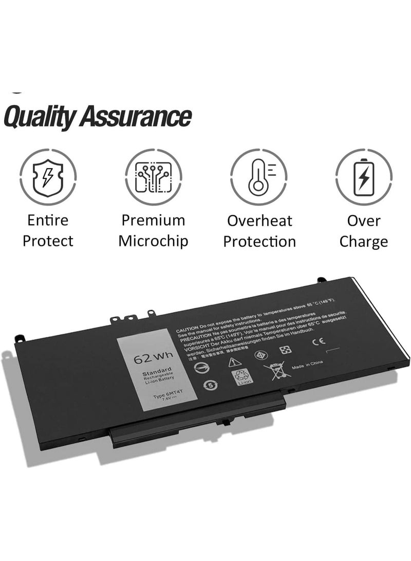 Laptop Battery Type 6MT4T, 62Wh 7.6V 8150mAh Standard Li-ion - Image 3
