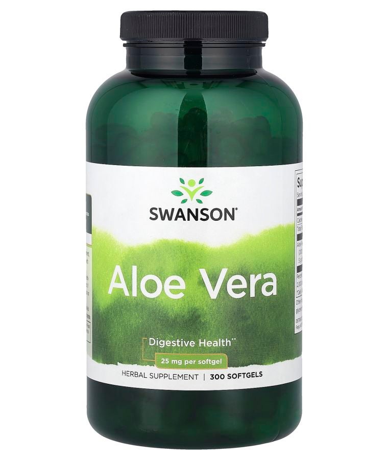 Aloe Vera 25 mg 300 Softgels