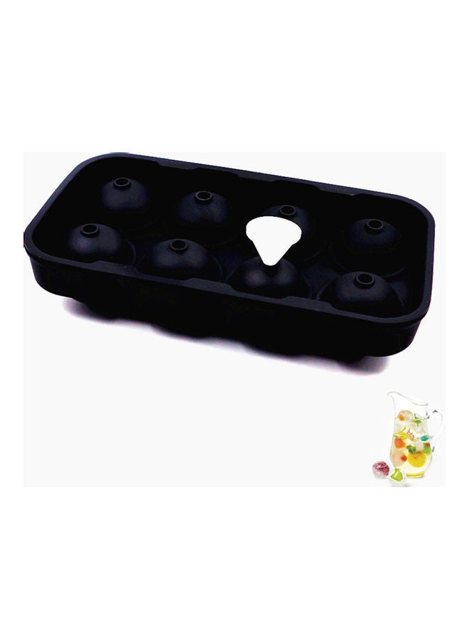 NIBEMINENT 8-Grid Diamond Shape Ice Tray Black