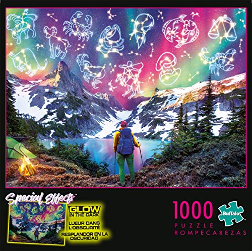 Buffalo Games - Zodiac Mountain - Glow in The Dark - 1000 Piece Jigsaw Puzzle for Adults Challenging Puzzle Perfect for Game Nights - Finished Size is 26.75 x 19.75 - Image 2