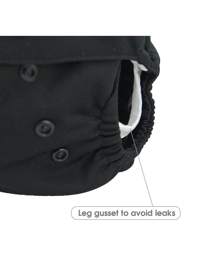 بيبي جول أغطية حفاضات قماشية من بيبي جول، عبوة من 6 قطع مع حقيبة مبللة للحفاضات المجهزة والحفاضات القابلة للطي مع فتحات مزدوجة، قابلة للتعديل وإعادة الاستخدام للفتيات الصغيرات 6DCF07 - Image 1