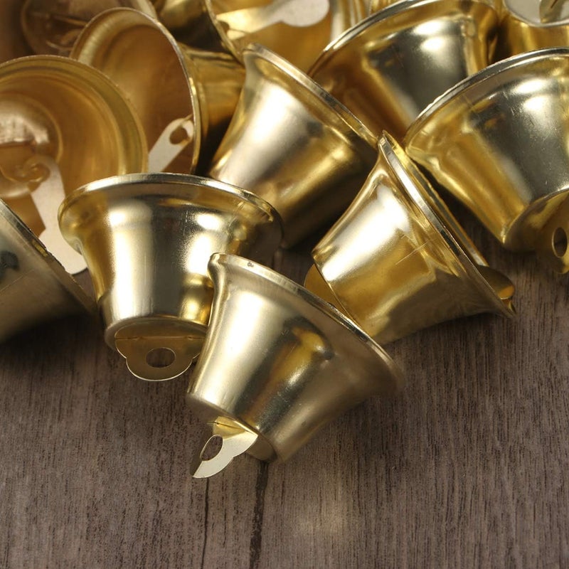 TINKSKY 24pcs 45mm Jingle Bell Christms Ornaments Door Christmas Tree Hanging Decoration Pendants for Christmas Home Holiday Party Decor Wedding Favors Golden - Image 5