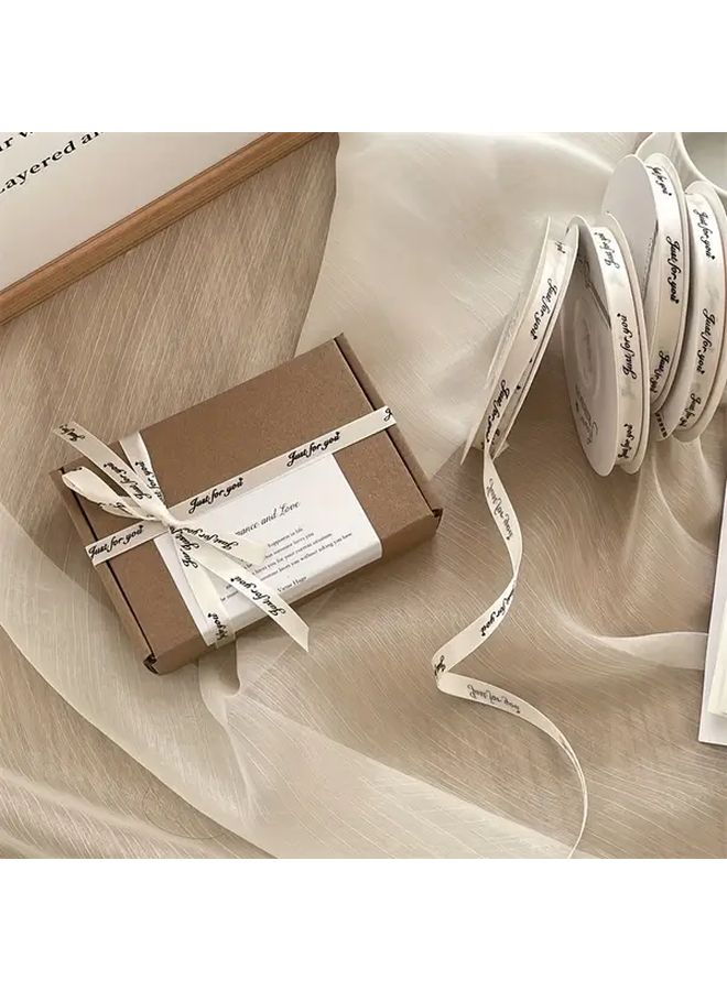 Elegant Fabric Ribbon 1pc for Gift Wrapping Floral Cake Decor Non Waterproof Cloth Surface Bows Bouquet Ties - Image 1