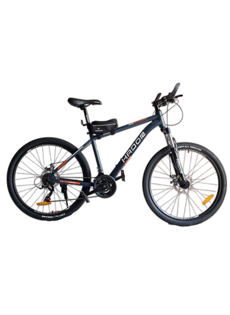 HADOR Steer Aluminum Frame 21-Speed Front Assistant Bike, 26-Inch Size, Navy blue  - Image 2
