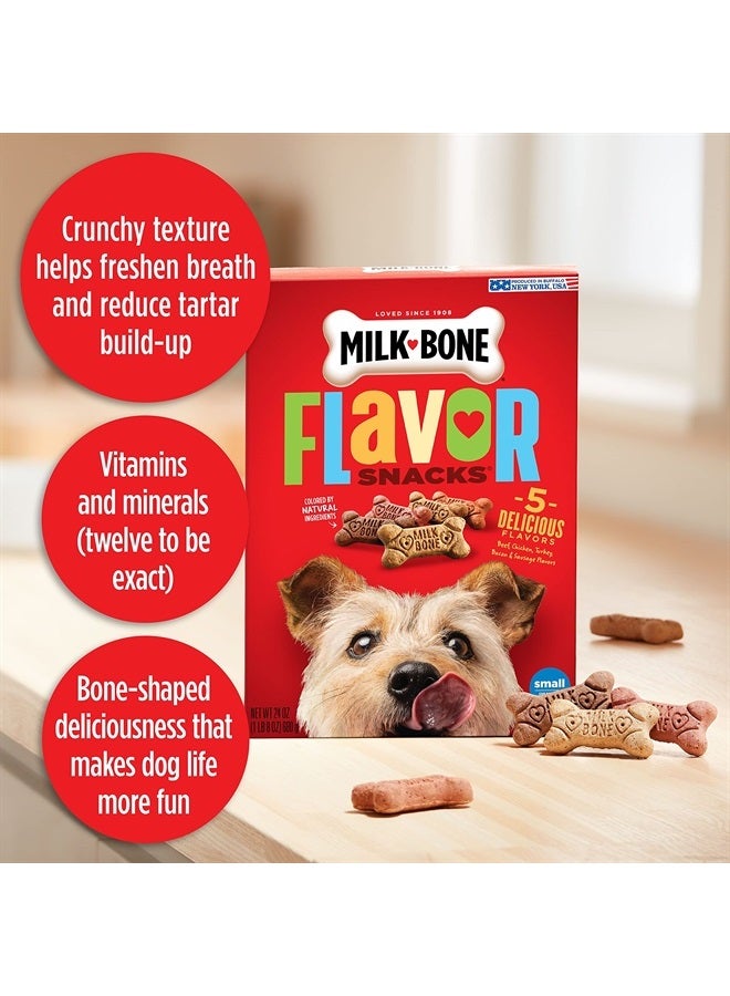 MILK-BONE Flavor Snacks Dog Treats, Small Biscuits, 7 Pounds