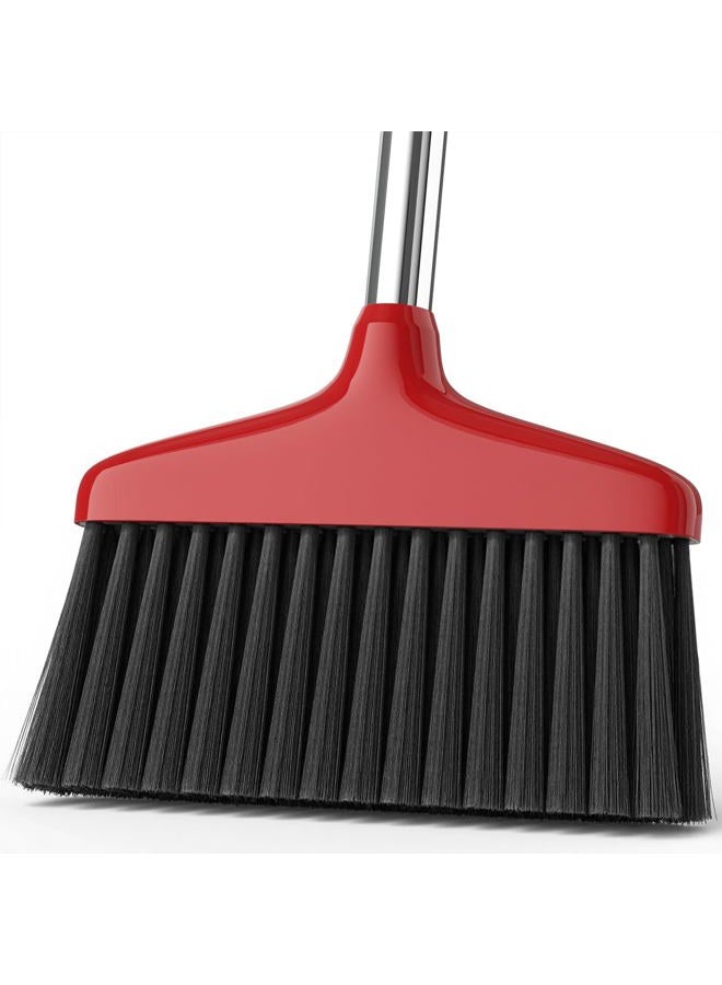 Nodirz Handy Broom, Indoor/Outdoor Brooms, Duty Kitchen Broom, for Home Garage Kitchen Office Courtyard Lobby Patio Lawn Concrete (1 Pack, Red) - Image 1
