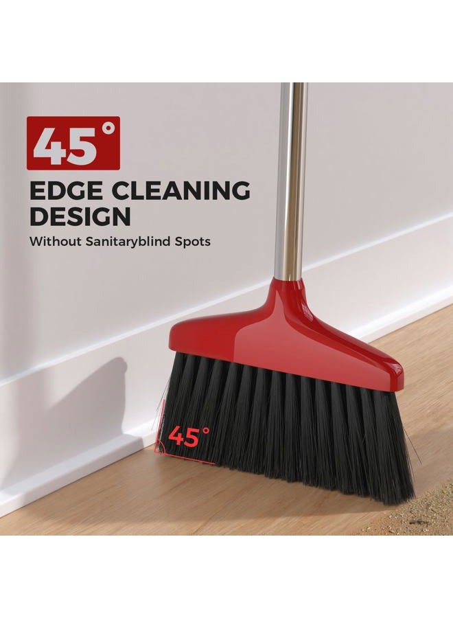Nodirz Handy Broom, Indoor/Outdoor Brooms, Duty Kitchen Broom, for Home Garage Kitchen Office Courtyard Lobby Patio Lawn Concrete (1 Pack, Red) - Image 5