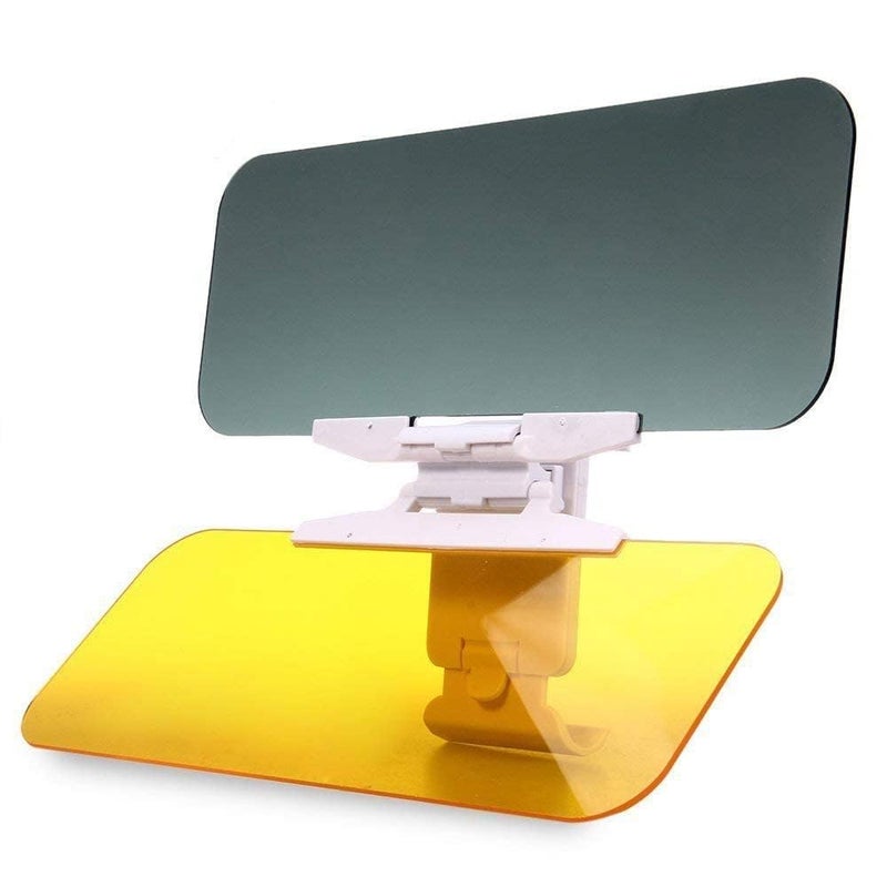 Lupro Car Sun Visor 2 in 1 Windshield for Day & Night Anti-Glare, Anti-Dazzle Driving Mirror Visor - Universal Fit for All Vehicles (Pack of 1) - Image 1